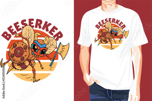 Bee seeker t-shirt design