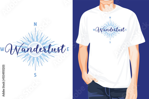 Wanderlust t-shirt design