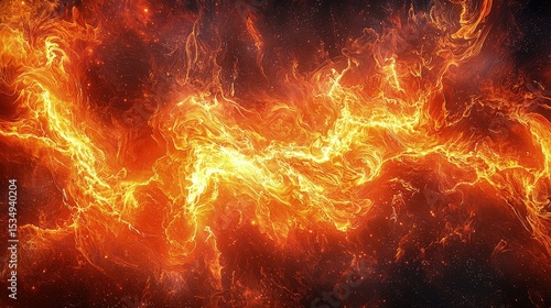 Wallpaper Mural Abstract design of fiery energy patterns. Torontodigital.ca