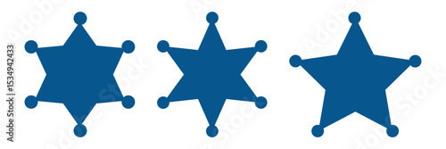 sheriff star badge icon