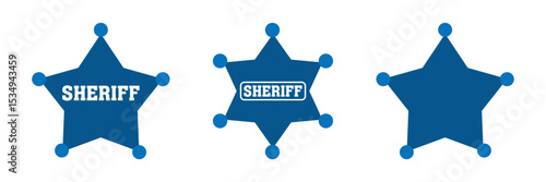 sheriff star badge icon
