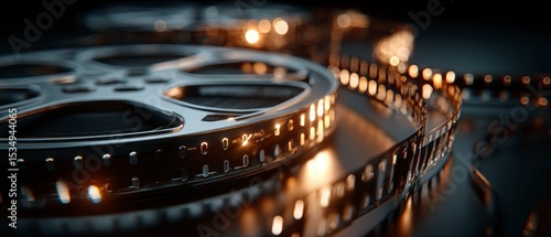 Cinematic Film Reel Close up  Movie Production  Reel  Filmstrip  Cinema  Hollywood  Classi