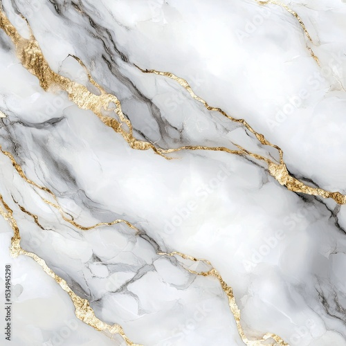 Elegant white marble with gold veining