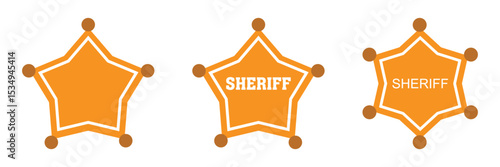 sheriff star badge icon