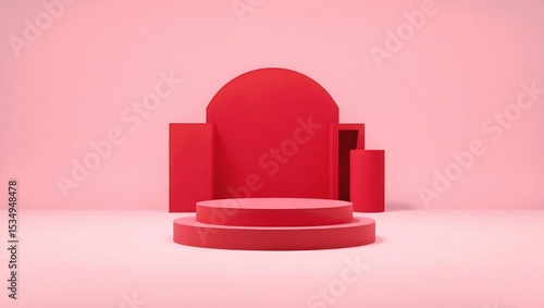 Simple Podium for Branding Mockup