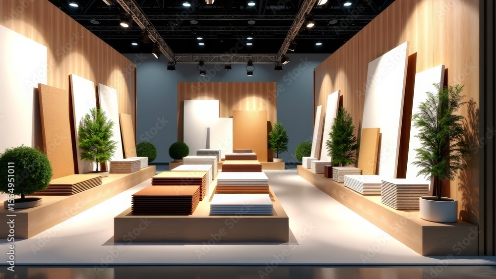 Sustainable building materials showcase at trade show Sustainable building materials showcase at trade show