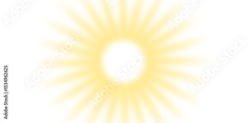 Transparent sunlight rays effects isolated on white background. Glowing sunshine lens flare. Vibrant glowing rays, transparent light effect. Sunny weather background. vector illustration. 