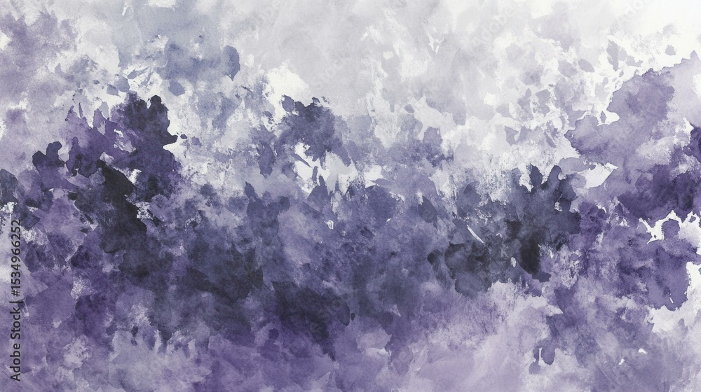 Obraz premium Serene abstract watercolor painting with dreamy textures indoors
