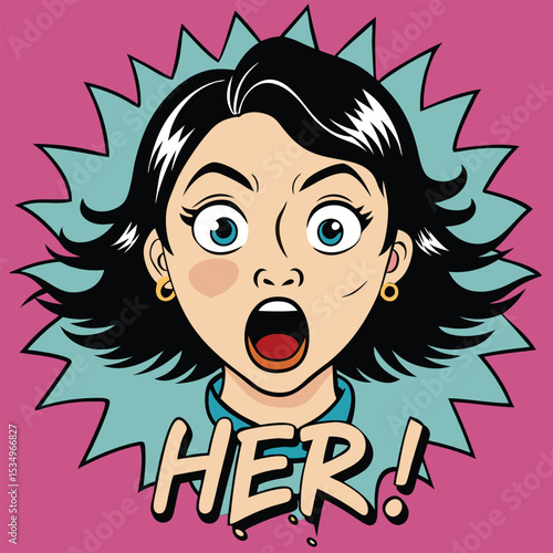 Surprised Woman Exclaiming 