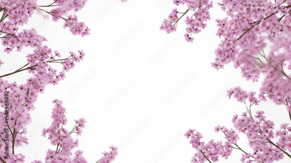 Pink blossom frame Pink blossom frame
