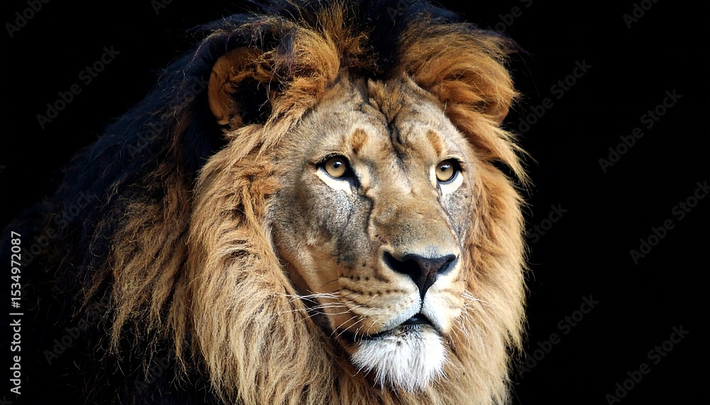 Fototapeta premium Close-up lion portrait