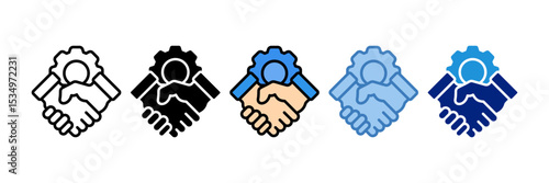 Partnership Icon Element For Design