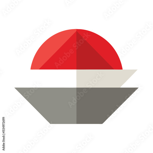 Minimal Mitre icon vector illustration isolated on white background 