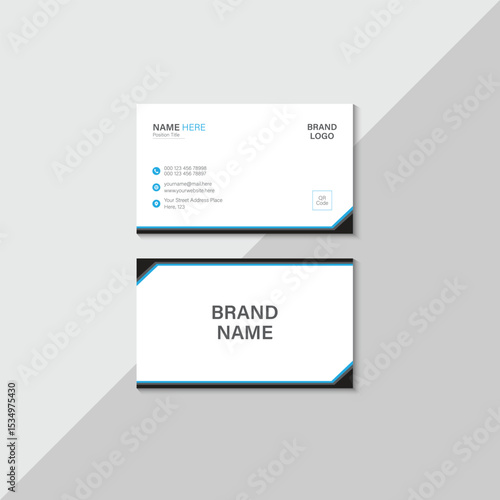Modern and clean professional Business card design template, visiting card, business card template.
