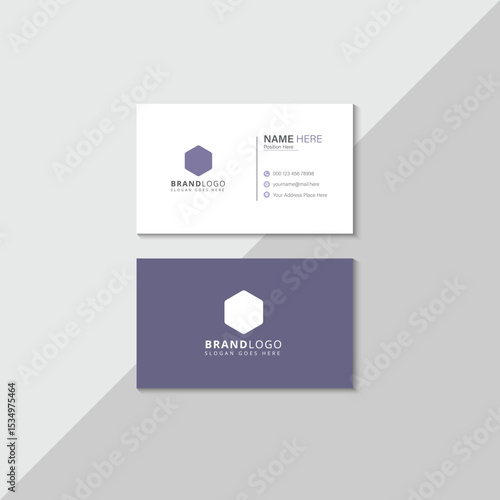 Modern and clean professional Business card design template, visiting card, business card template.