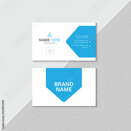 Modern and clean professional Business card design template, visiting card, business card template.