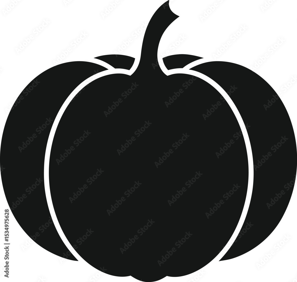 Fototapeta premium pumpkin isolated on black
