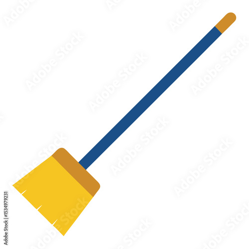 Clean Sweep Illustrating Household Broom for Efficient Cleaning
