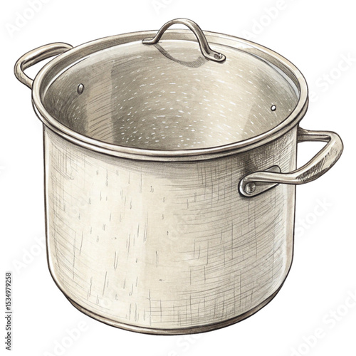 Old Aluminum Cooking Pot