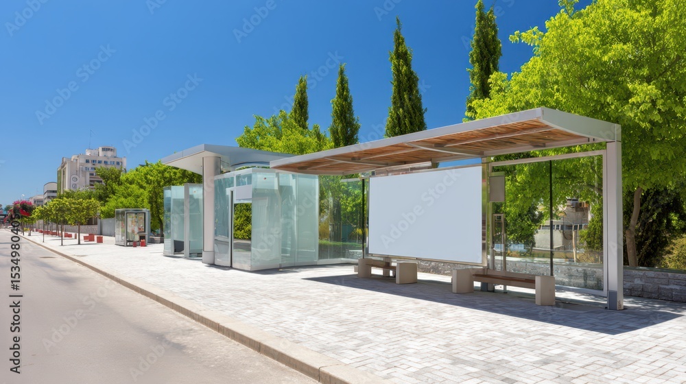 Bus stop billboard banner Bus stop billboard banner