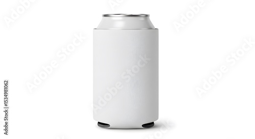 Wallpaper Mural White Blank Can Cooler Mockup on White Background for Sublimation and Branding Torontodigital.ca