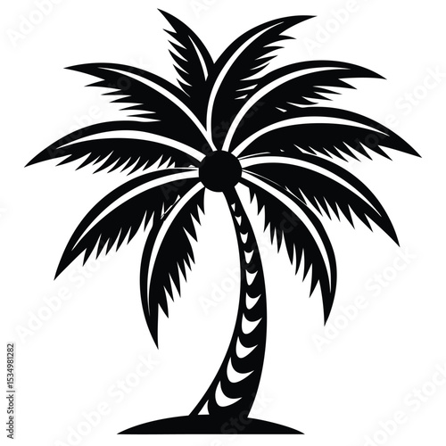Silhouette Palm Tree Design