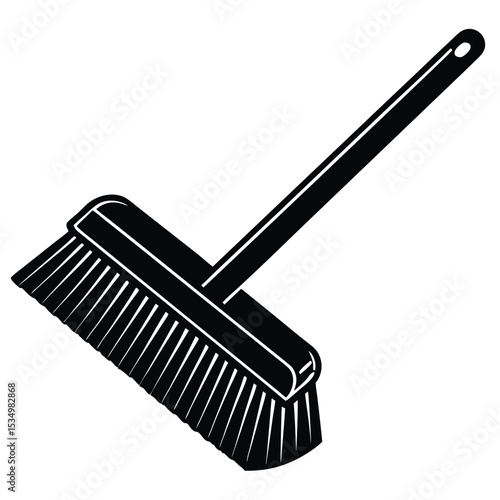 Essential Cleaning The Broom Silhouette for Tidiness and Sweep