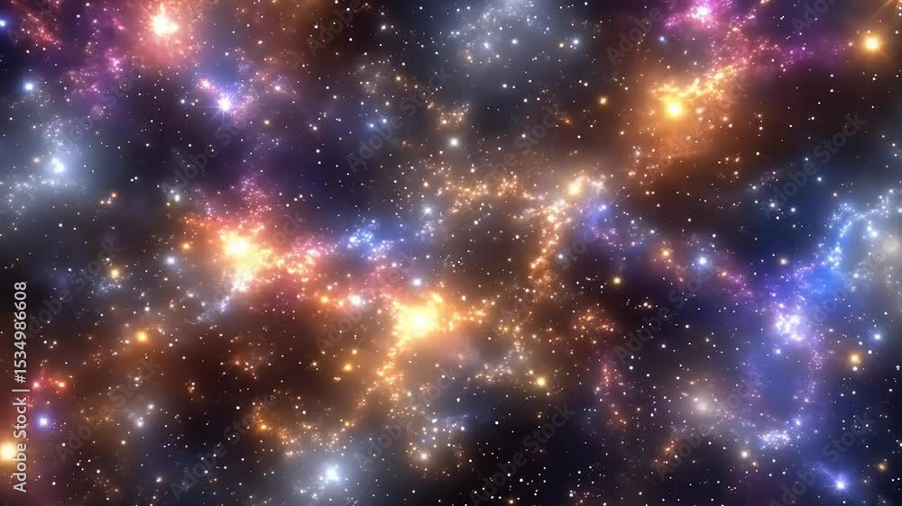 Cosmic Nebula with Vibrant Starscape. Cosmic Nebula with Vibrant Starscape.