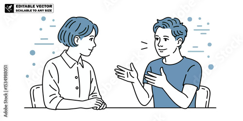 Business Meeting, Consultation, and Discussion Icon Set – Corporate Collaboration & Teamwork Concepts