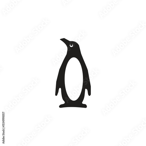 penguin silhouette illustration penguin or plump goose is a group of aquatic birds that cannot fly