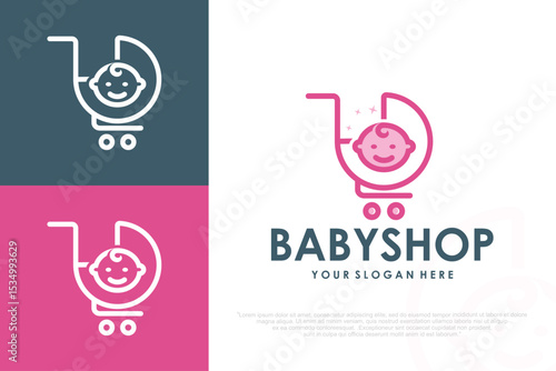 baby store logo design . vector illustration
