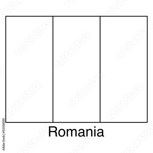 flag of Romania line