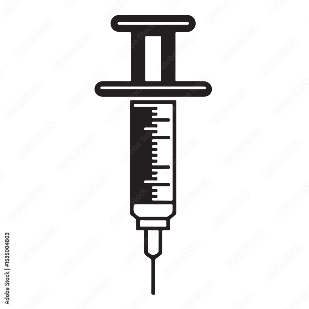 Medical syringe with water isolated on white Medical syringe with water isolated on white