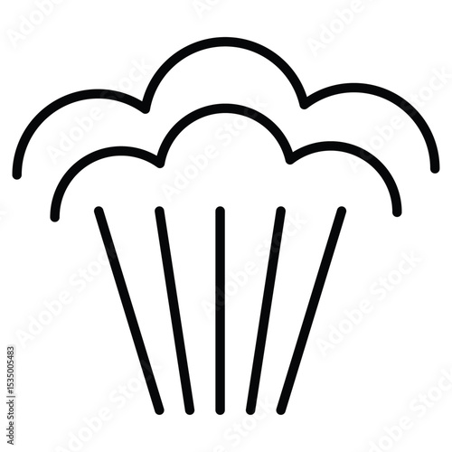 Air spray cloud icon simple flat icon vector symbol