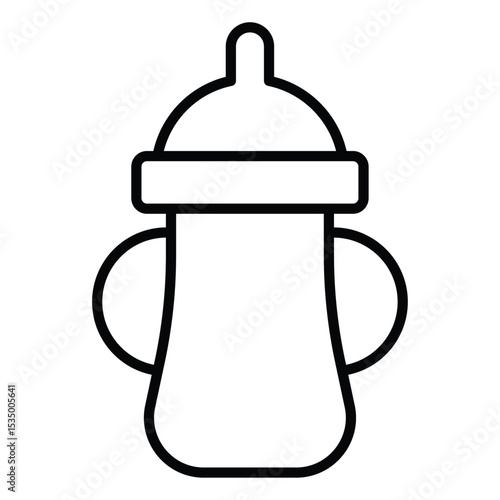 baby sippy icon simple flat icon vector symbol