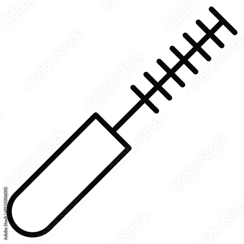 Bottle sweeper cleaning brush icon simple flat icon vector symbol