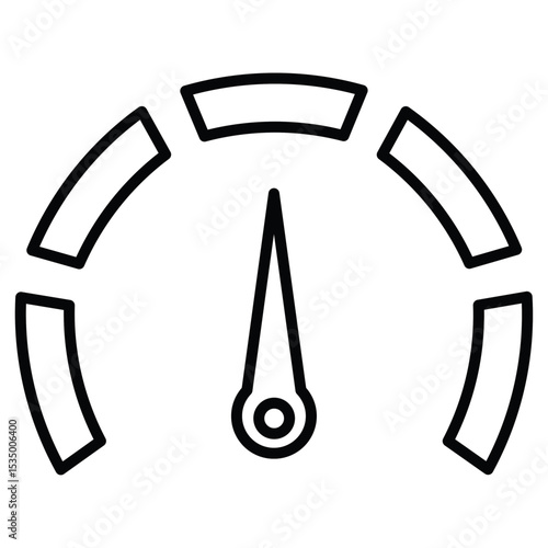 Car speedometer icon simple flat icon vector symbol