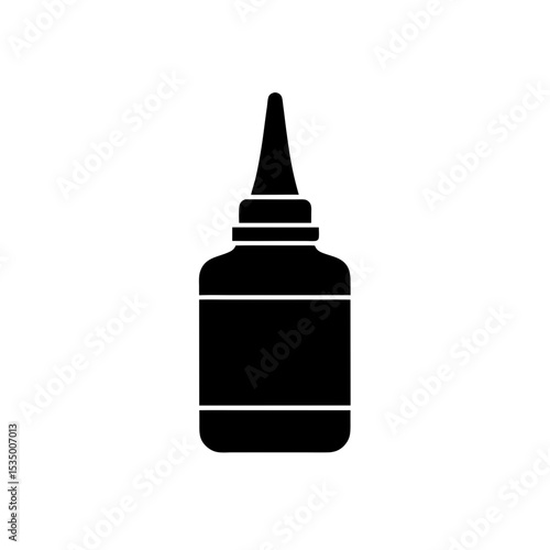 glue bottle icon on white background  .svg