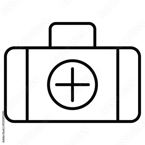 Emergency kit icon simple flat icon vector symbol