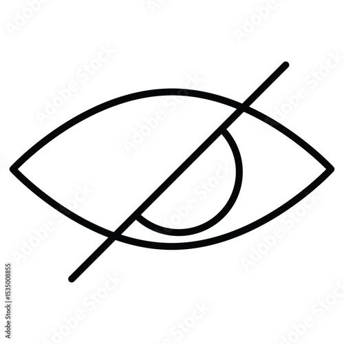 Hide icon simple flat icon vector symbol