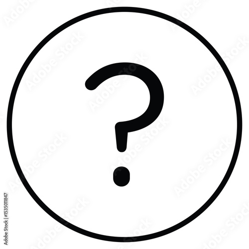 Question mark icon simple flat icon vector symbol