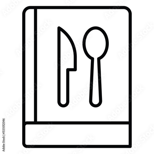 recipe book icon simple flat icon vector symbol