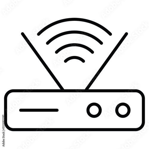 router icon simple flat icon vector symbol