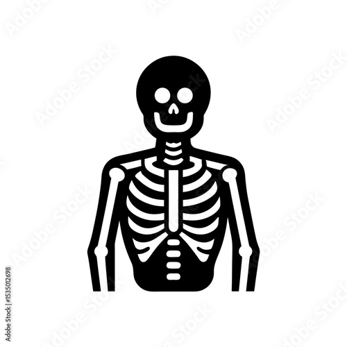 skeleton icon on white background  .svg