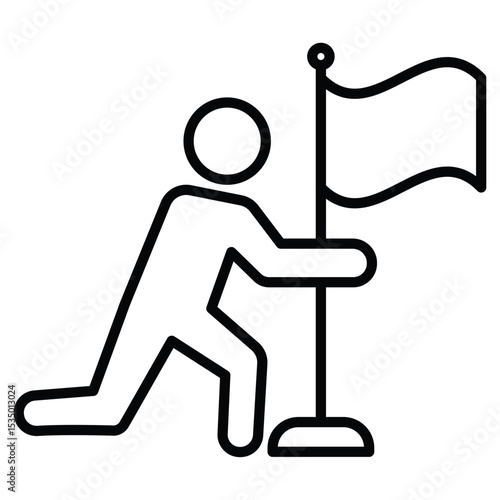 Surrender, capitulate, give up icon simple flat icon vector symbol