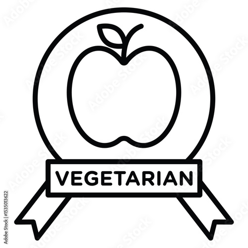 Vegetarian food diet icon simple flat icon vector symbol