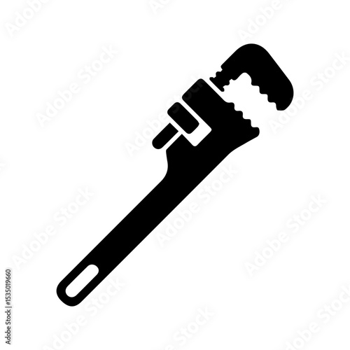 monkey wrench glyph icon