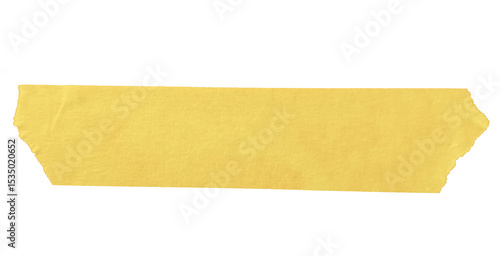 Yellow masking tap lower third title frame