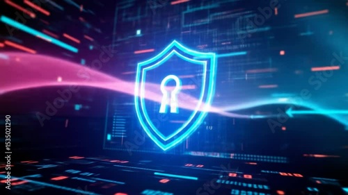 Digital Security Shield Protecting Data Flow and Network Communication System