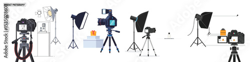 Product Photography Studio Setup Illustration

